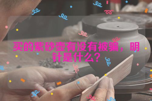 买的紫砂壶有没有被骗，明针是什么？